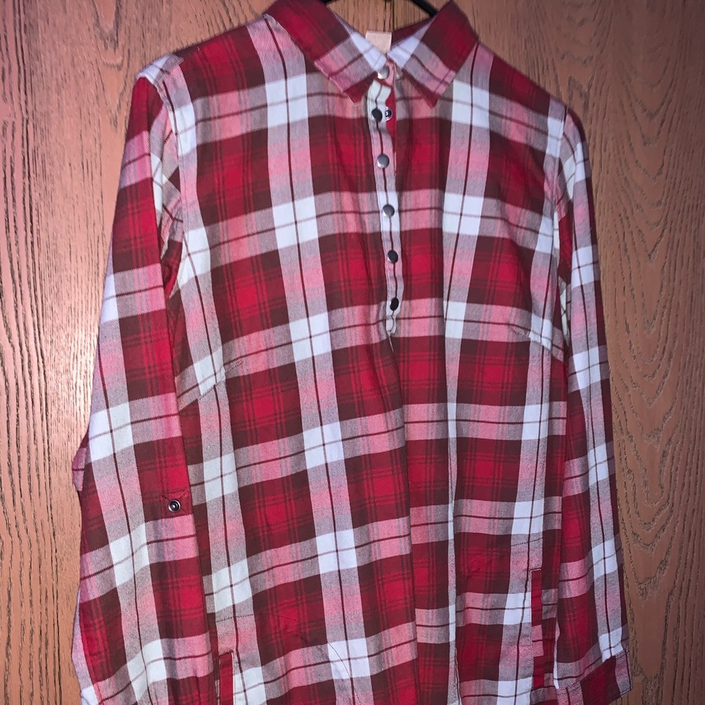 flannel dress size medium
